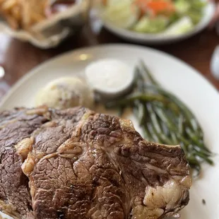 The garlic potatoes were perfectly delicious