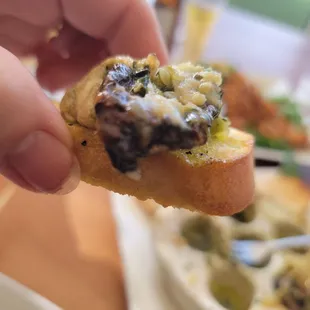 Portbella mushroom on toast.