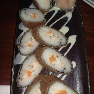 Joe's Tempura Crab Roll - Sushi style
