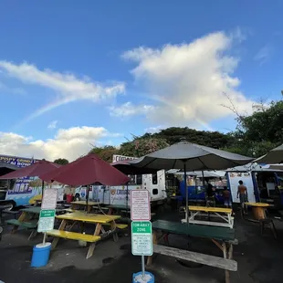 a rainbow in the sky