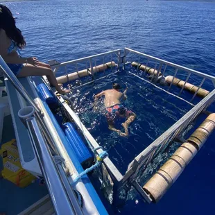 Having fun in the blue