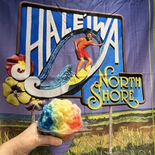 Rainbow  shave ice