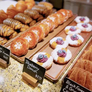 danish and croissants, kouign amann