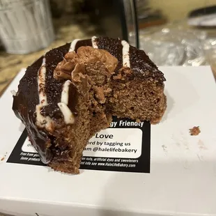 Midnight brownie donut