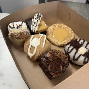 a box of assorted pastries
