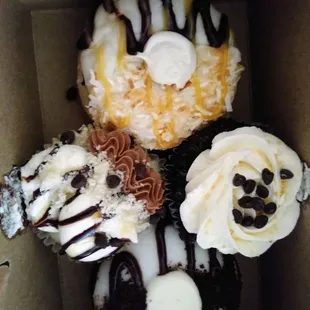 My treasure!! Two donuts, two cupcakes