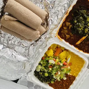 Veg and Meat Combo Platter