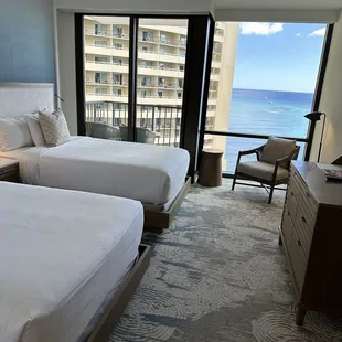 Oceanview with 2 double beds