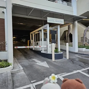 Entrance to parking structure