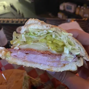 Italian Sub double banana peppers and onion no tomato.