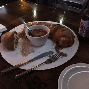 The Stromboli, you don't get a free T-Shirt or your picture on the wall if you finish it. :-p