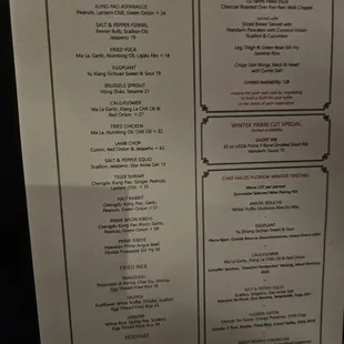 Menu Feb 2025