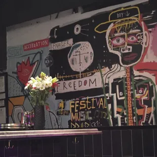 Wall next to main bar