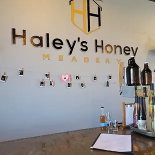 a bar with bottles of beer