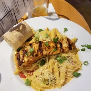 Pasta with salmon