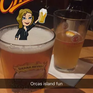 IPA from Orcas Island and Blue Moon