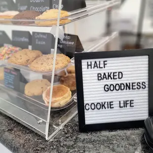 a display of cookies