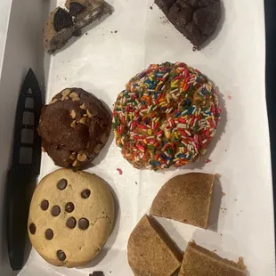 a variety of baked goods