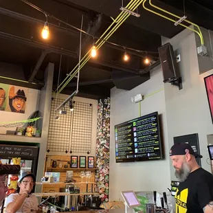 Left side of the bar