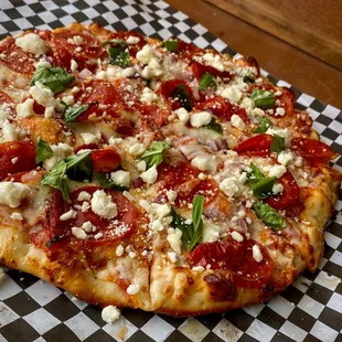 Veggie Pizza + Pepperoni