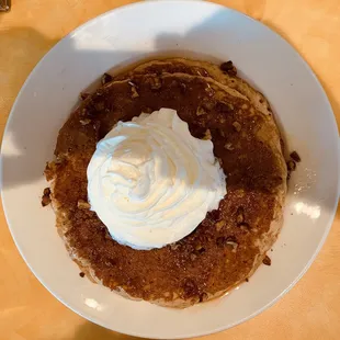 Fall sweet potato pie pancakes