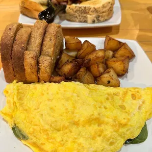 Spinach &amp; Feta Omelette