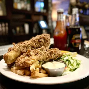 Fish and Malt Vinegar Chips. So crispy and delicious!