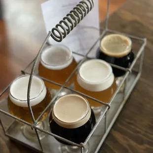 Beer flight.