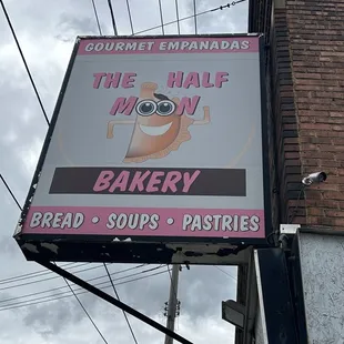 Sign over front entrance