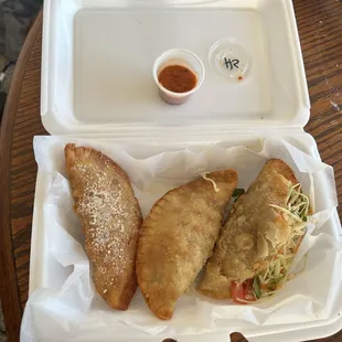 Open faced Argentina on the right