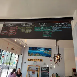 Menu as of May 2022.