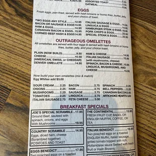 breakfast menu 11/5/23