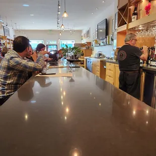 View of the tasting bar