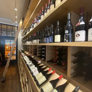 Over 800 wines starting at $10 per bottle.