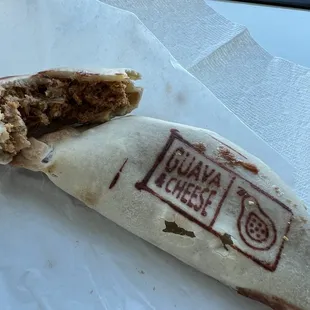 Guava and cheese empanada