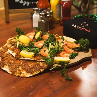 The Turkish pizza wrap it up!!!!!!!