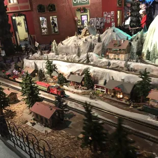 train station display is nice