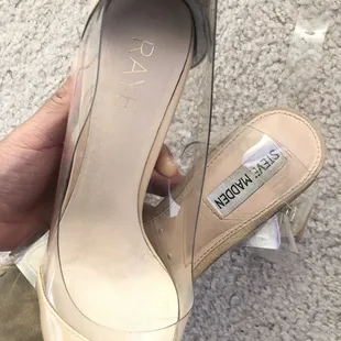 Raye pumps - $5 (retails for $250)  Steve Madden heels - $5 (retails for $100)