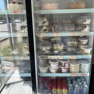 Lots of already made items to take on the go.