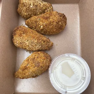 a box of fried chicken