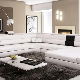 Polaris White Bonded Leather