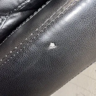 Gave us couches with a hole