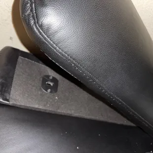 Armrest lifts up with very small effort