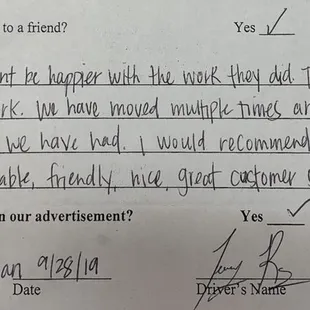 We always appreciate hearing from our customers.