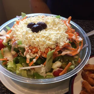 Greek salad is well worth the cost.