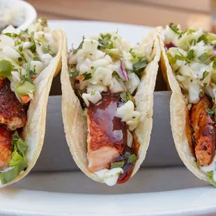 Salmon tacos