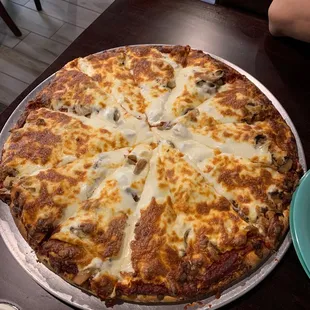 Sausage and mushrooms!