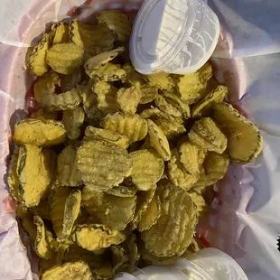 a basket of potato chips