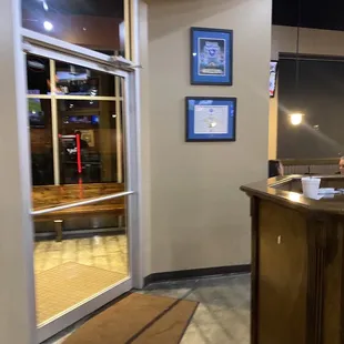 the front desk