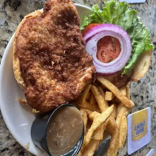 Pork Schnitzel Sandwich